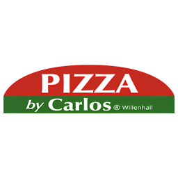 Pizza By Carlos logo.